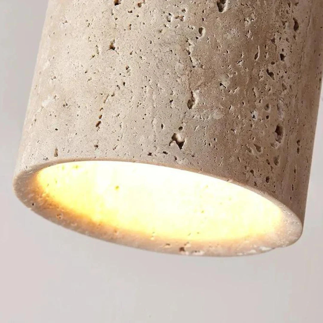 Ceiling Light | Travertine Wabi-Sabi Design | LED Lighting