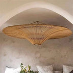 Ceiling Light | Woven Natural Fiber Shade