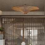 Ceiling Light | Woven Natural Fiber Shade