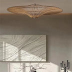 Ceiling Light | Woven Natural Fiber Shade