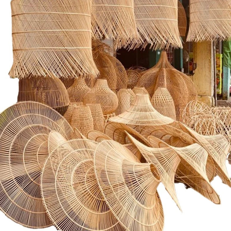 Ceiling Light | Woven Natural Fiber Shade