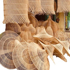 Ceiling Light | Woven Natural Fiber Shade