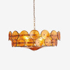 Ceiling Pendant Light | Metal & Glass | Hardwired & Dimmer-Compatible