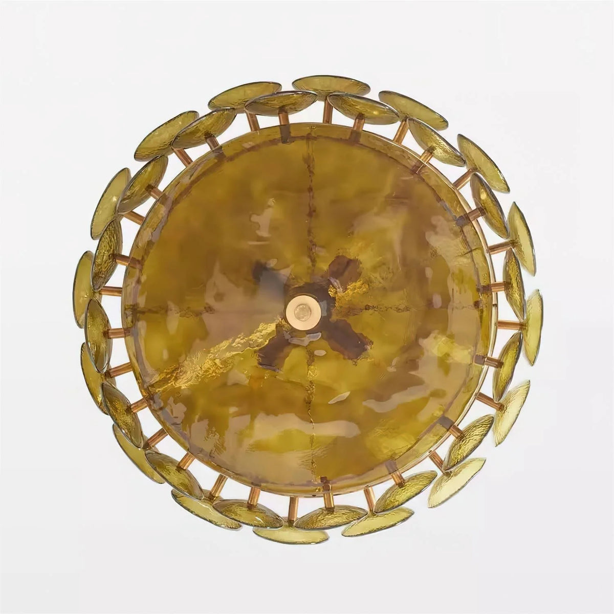 Ceiling Pendant Light | Metal & Glass | Hardwired & Dimmer-Compatible