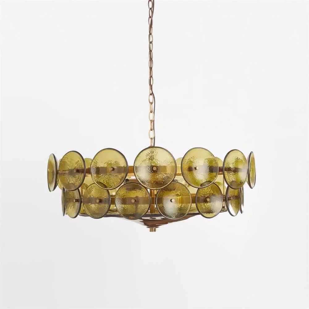 Ceiling Pendant Light | Metal & Glass | Hardwired & Dimmer-Compatible