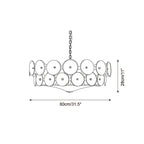 Ceiling Pendant Light | Metal & Glass | Hardwired & Dimmer-Compatible