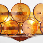 Ceiling Pendant Light | Metal & Glass | Hardwired & Dimmer-Compatible