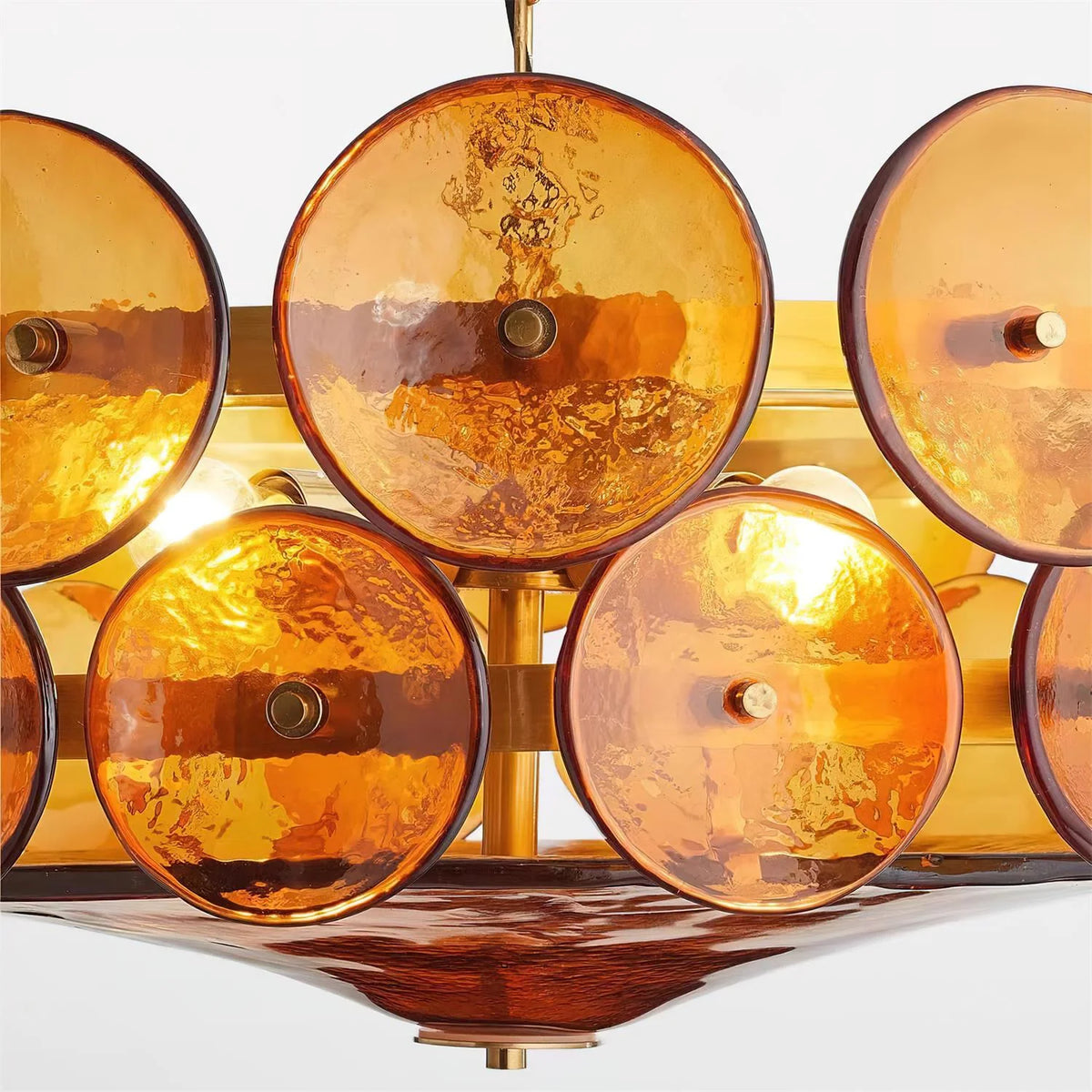 Ceiling Pendant Light | Metal & Glass | Hardwired & Dimmer-Compatible