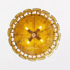 Ceiling Pendant Light | Metal & Glass | Hardwired & Dimmer-Compatible