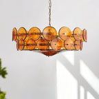 Ceiling Pendant Light | Metal & Glass | Hardwired & Dimmer-Compatible