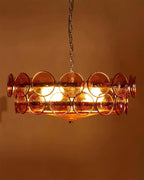 Ceiling Pendant Light | Metal & Glass | Hardwired & Dimmer-Compatible