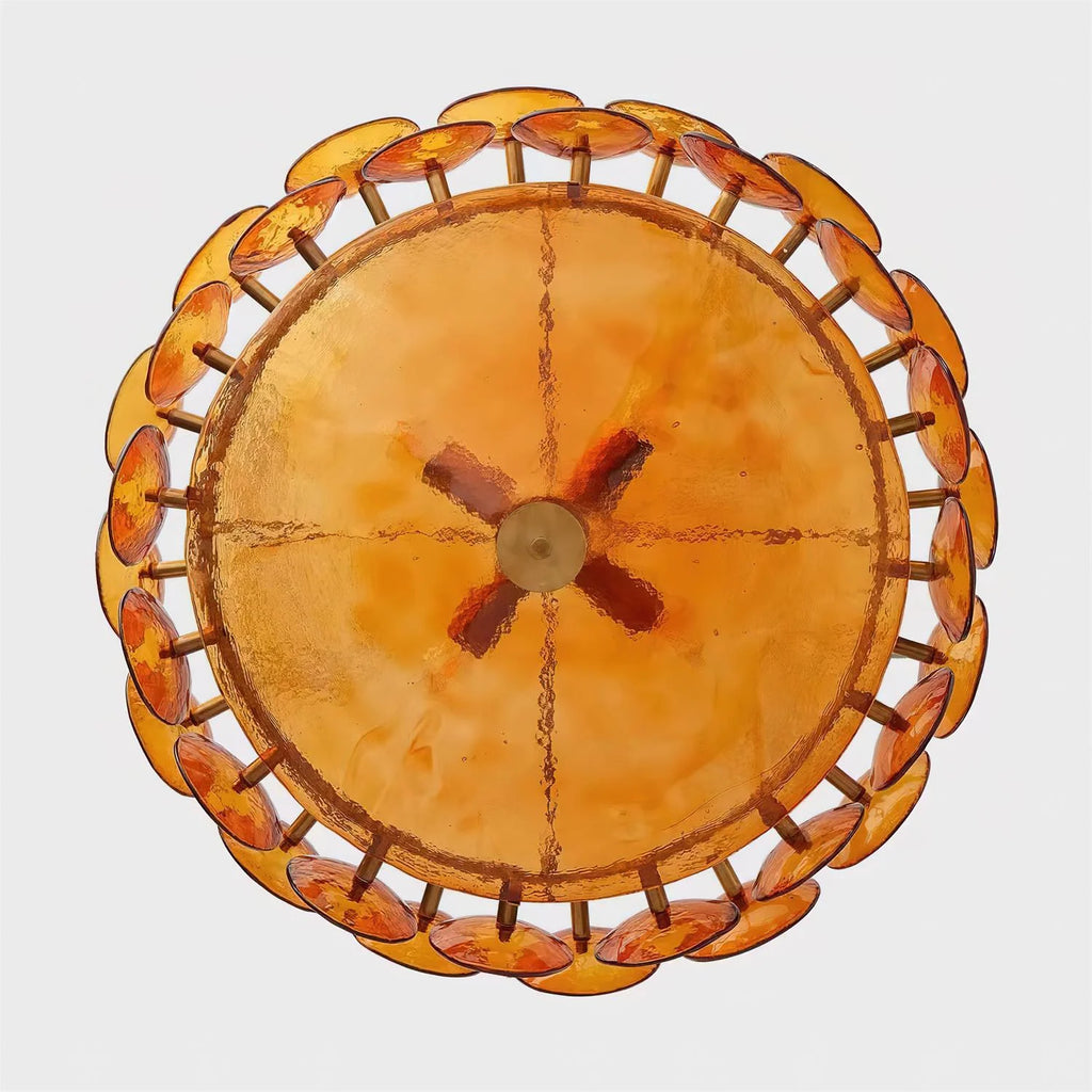 Ceiling Pendant Light | Metal & Glass | Hardwired & Dimmer-Compatible