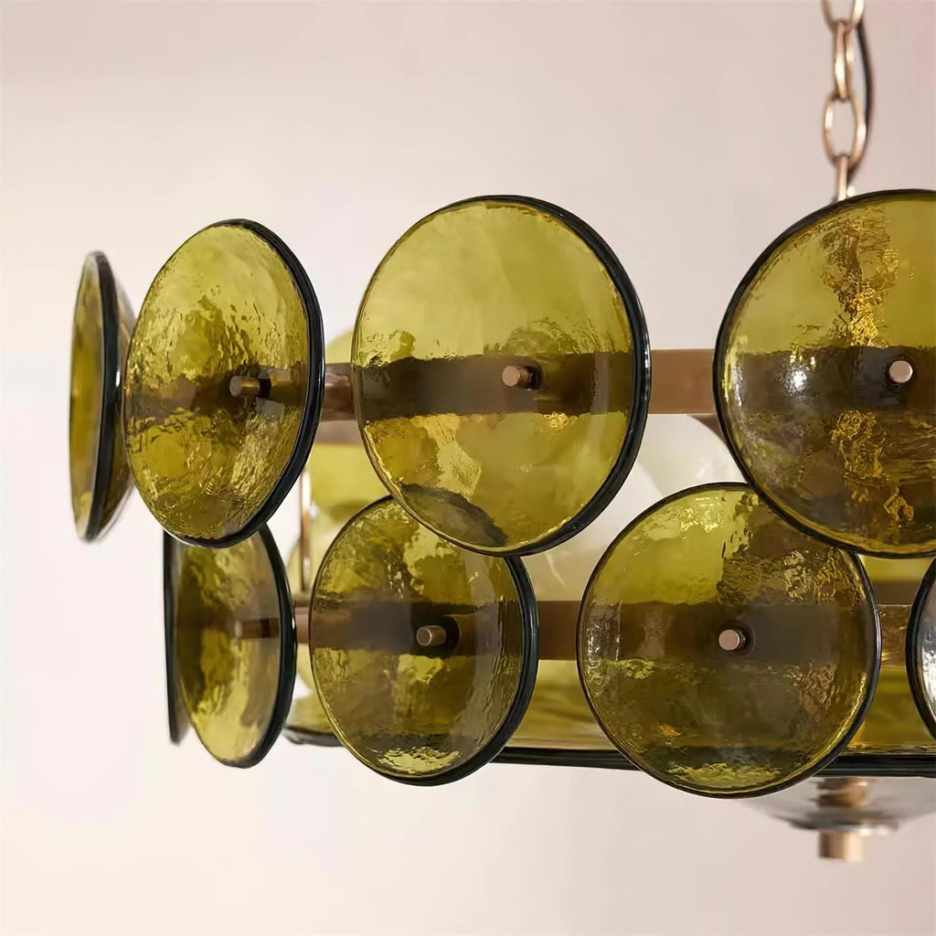 Ceiling Pendant Light | Metal & Glass | Hardwired & Dimmer-Compatible