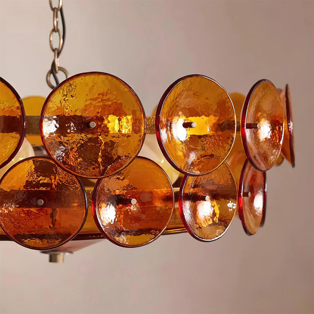 Ceiling Pendant Light | Metal & Glass | Hardwired & Dimmer-Compatible