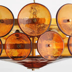 Ceiling Pendant Light | Metal & Glass | Hardwired & Dimmer-Compatible