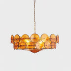 Ceiling Pendant Light | Metal & Glass | Hardwired & Dimmer-Compatible