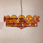 Ceiling Pendant Light | Metal & Glass | Hardwired & Dimmer-Compatible