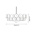 Ceiling Pendant Light | Metal & Glass | Hardwired & Dimmer-Compatible