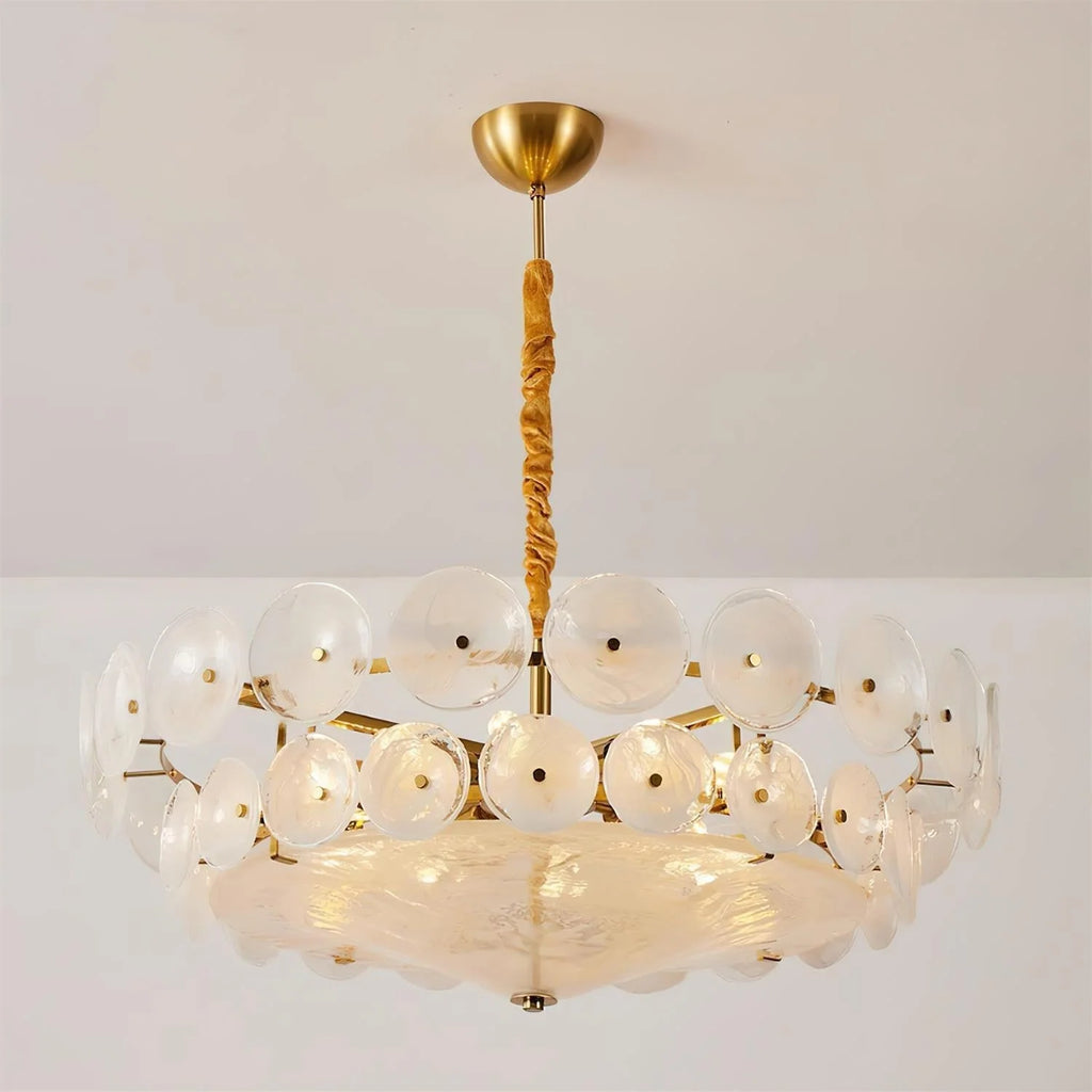Ceiling Pendant Light | Metal & Glass | Hardwired & Dimmer-Compatible