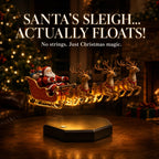Christmas Decoration | Magnetic Levitation & Warm Lighting | Santa Sleigh With 4 Reindeer