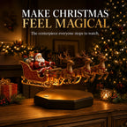 Christmas Decoration | Magnetic Levitation & Warm Lighting | Santa Sleigh With 4 Reindeer