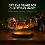 Christmas Decoration | Magnetic Levitation & Warm Lighting | Santa Sleigh With 4 Reindeer
