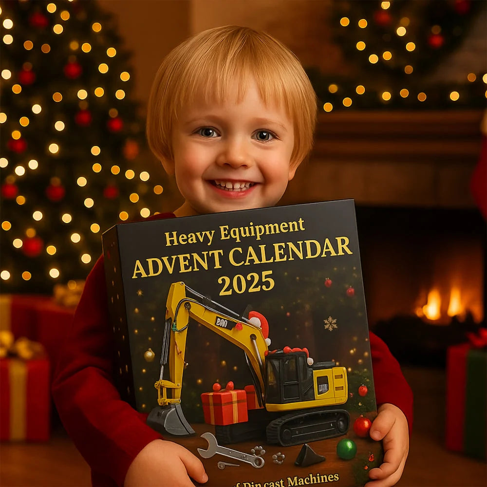 Construction Vehicle Advent Calendar | 24 Die-Cast Models | 30 x 40 cm