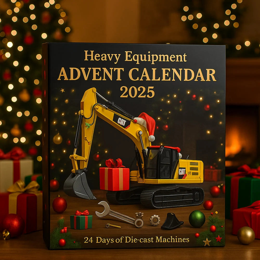 Construction Vehicle Advent Calendar | 24 Die-Cast Models | 30 x 40 cm