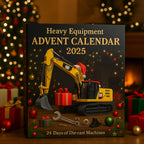 Construction Vehicle Advent Calendar | 24 Die-Cast Models | 30 x 40 cm