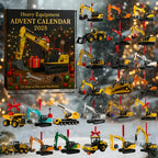 Construction Vehicle Advent Calendar | 24 Die-Cast Models | 30 x 40 cm