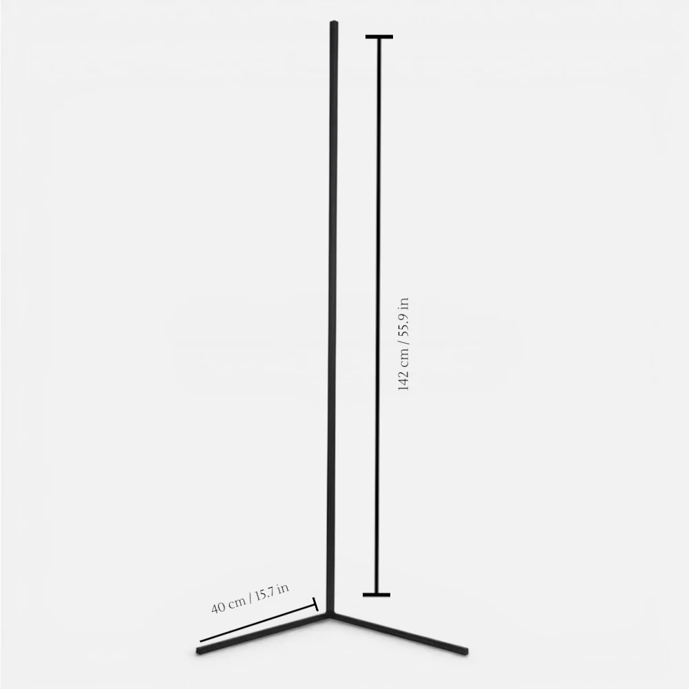 Corner Floor Lamp | Dimmable & Remote Control | Aluminum