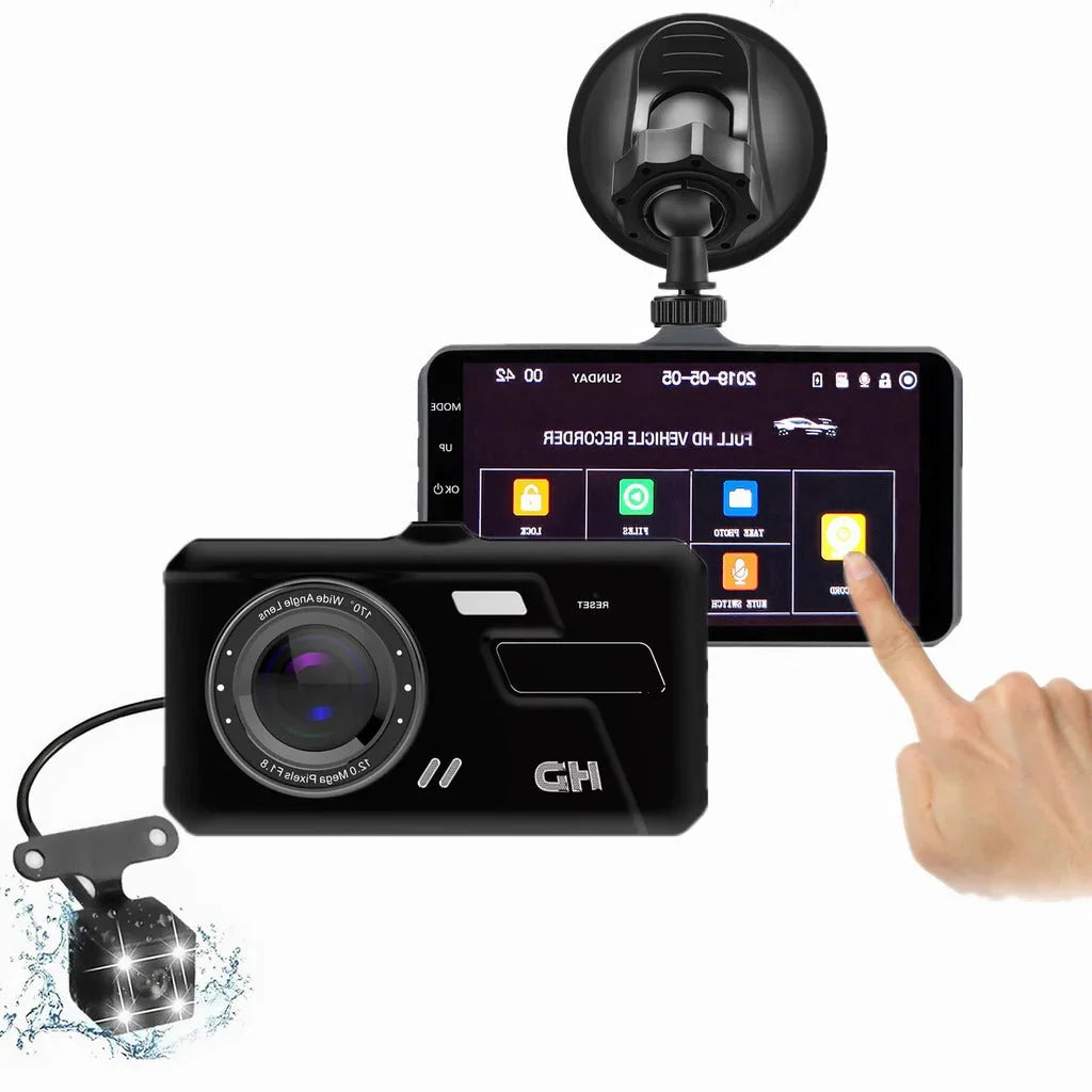 Dash Camera | 1080P Front & Rear 170° Wide-Angle & G-Sensor