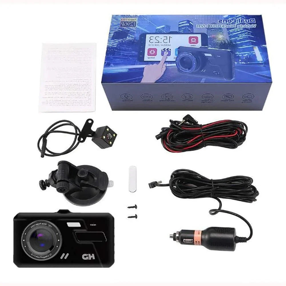 Dash Camera | 1080P Front & Rear 170° Wide-Angle & G-Sensor