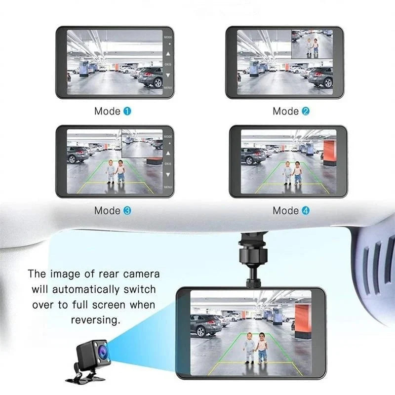 Dash Camera | 1080P Front & Rear 170° Wide-Angle & G-Sensor