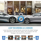 Dash Camera | 1080P Front & Rear 170° Wide-Angle & G-Sensor