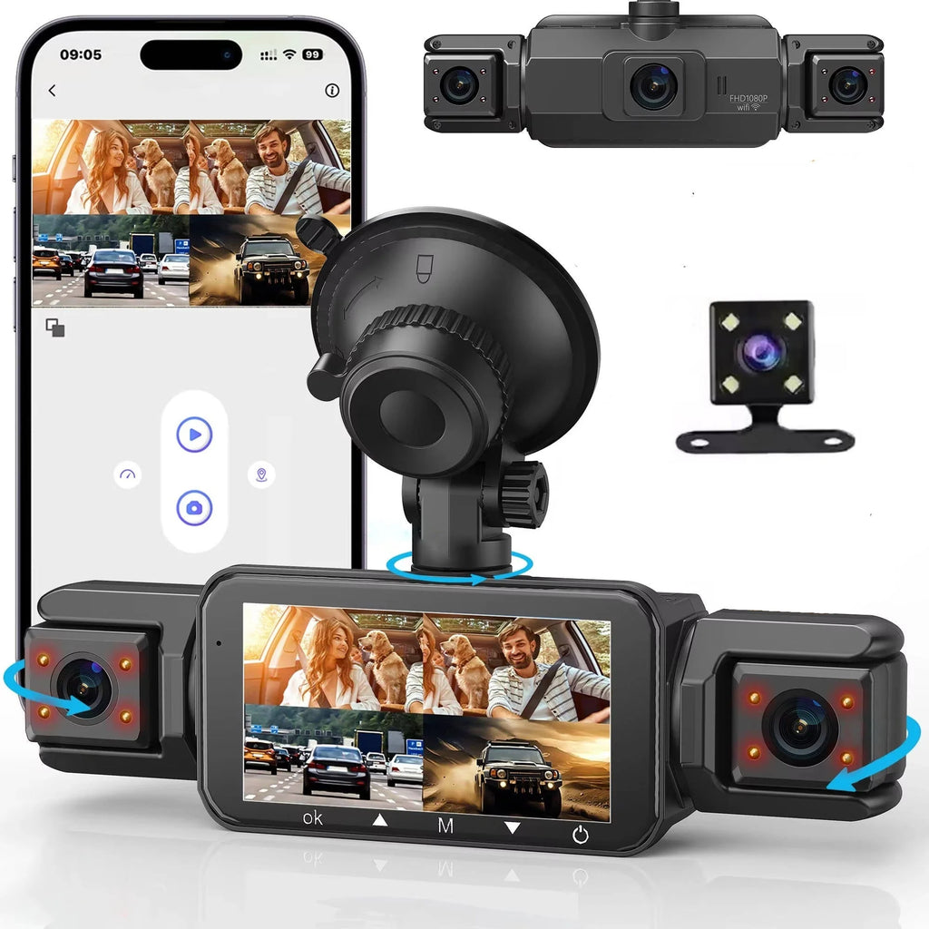 Dash Camera System | Four-Camera Night Vision & Wi-Fi