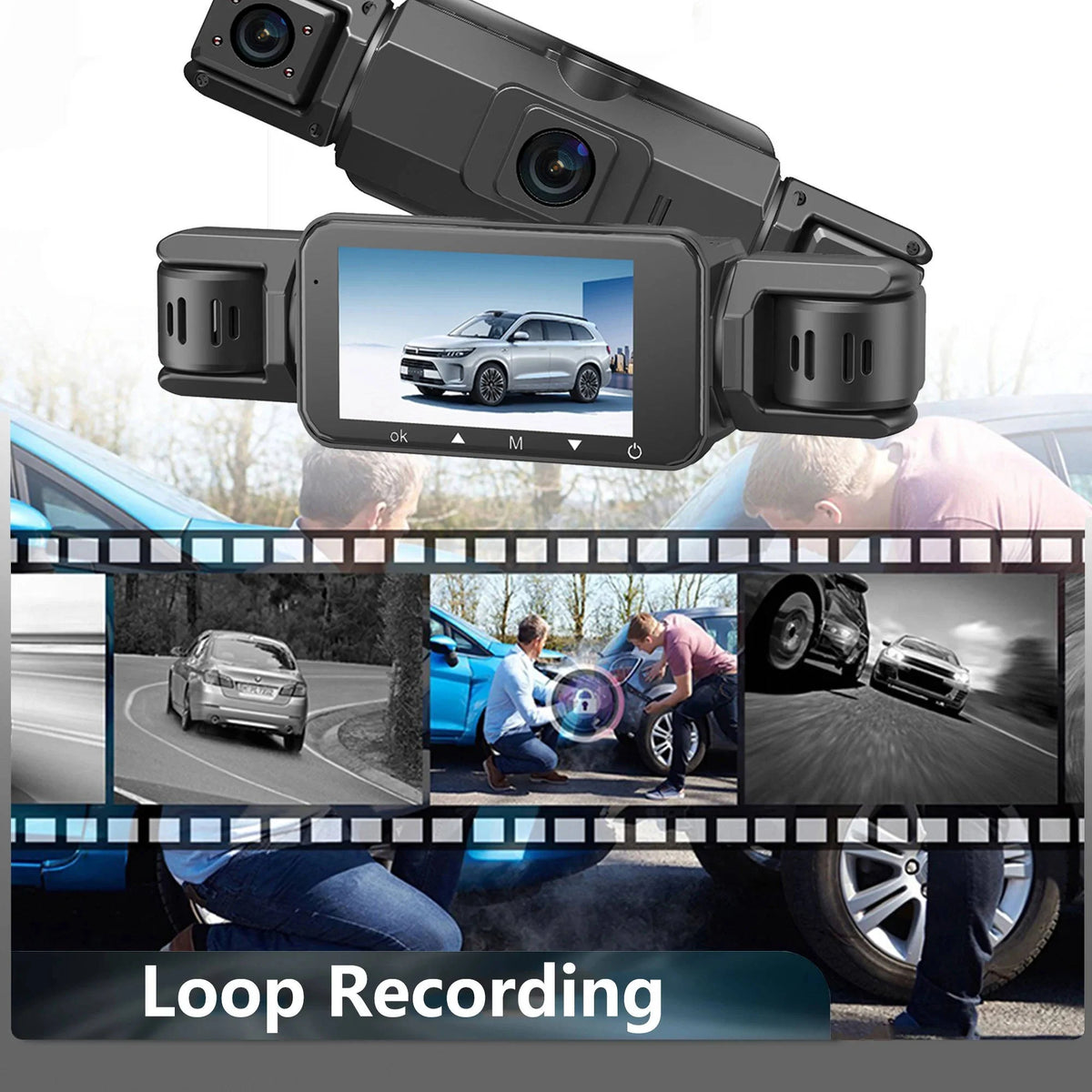 Dash Camera System | Four-Camera Night Vision & Wi-Fi