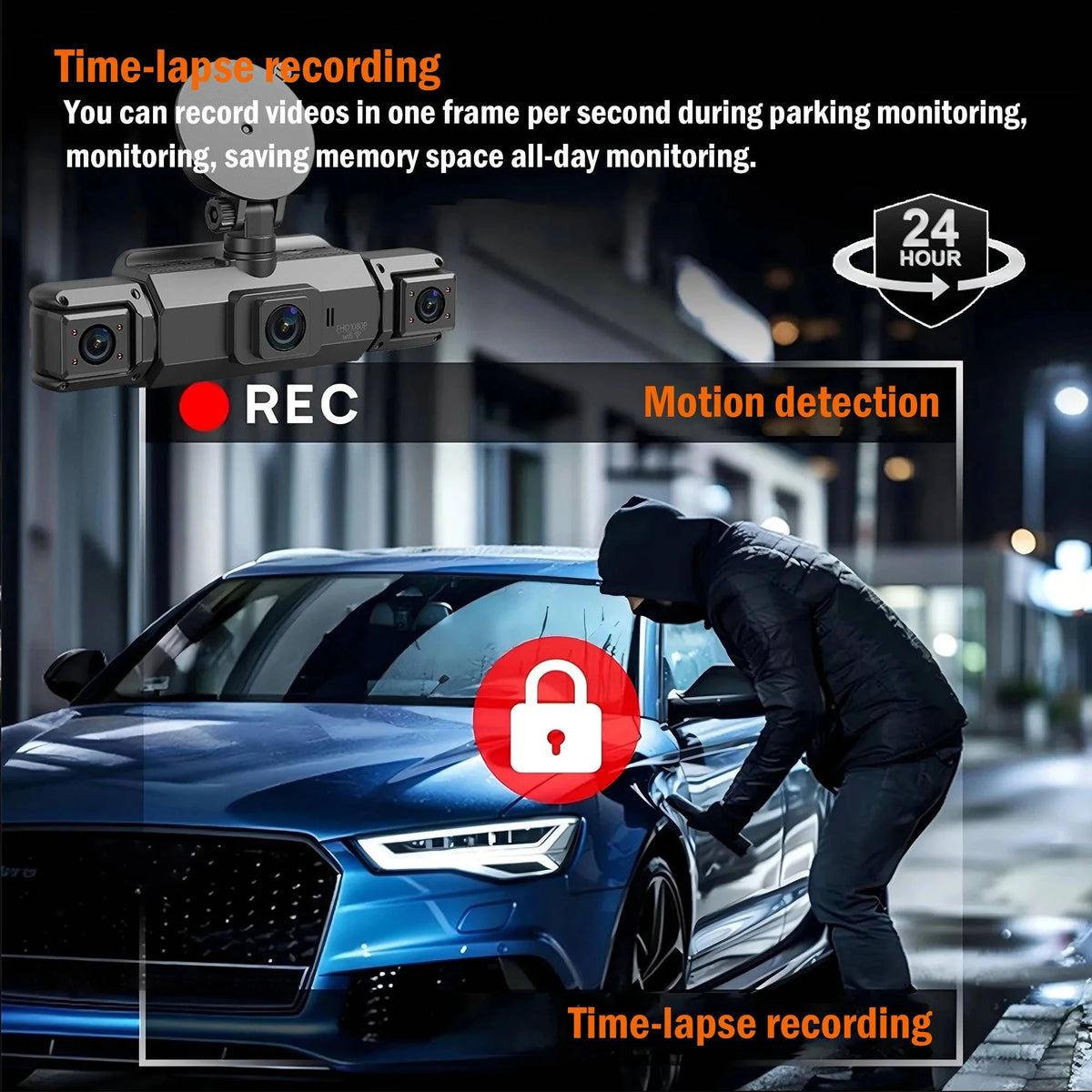 Dash Camera System | Four-Camera Night Vision & Wi-Fi