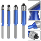 Deburring & Polishing Tool | Double-Bearing Hardened Tool Steel | Set of 4