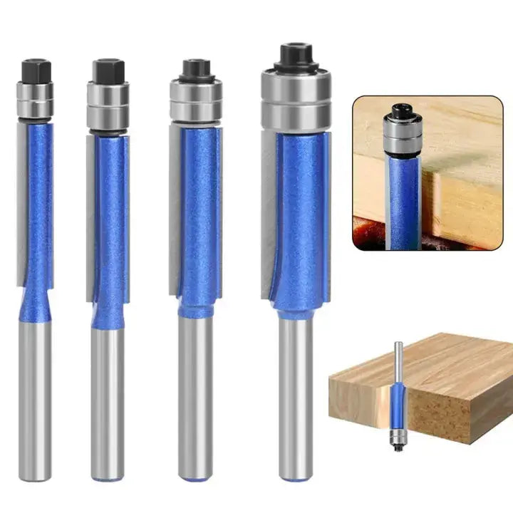 Deburring & Polishing Tool | Double-Bearing Hardened Tool Steel | Set of 4