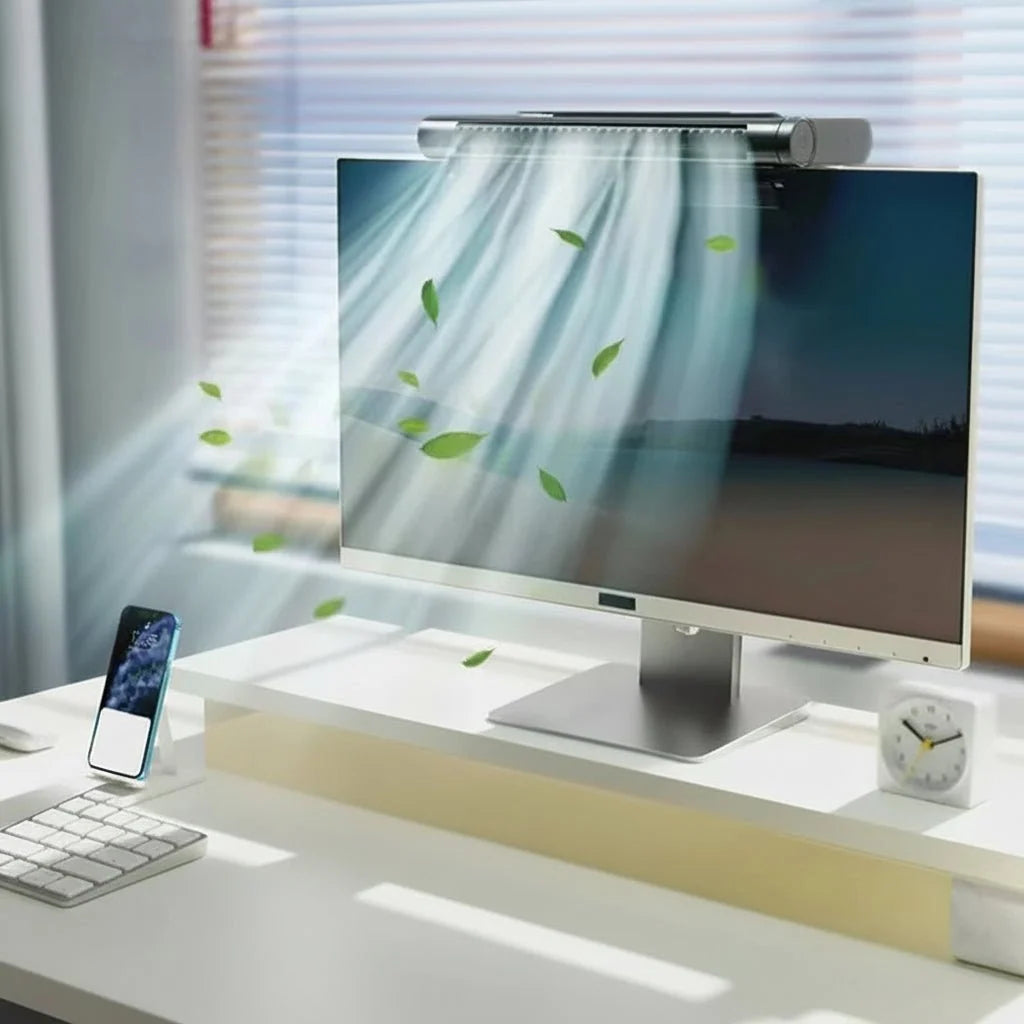 Desktop Fan | Bladeless & USB-Powered | Adjustable Airflow & Light