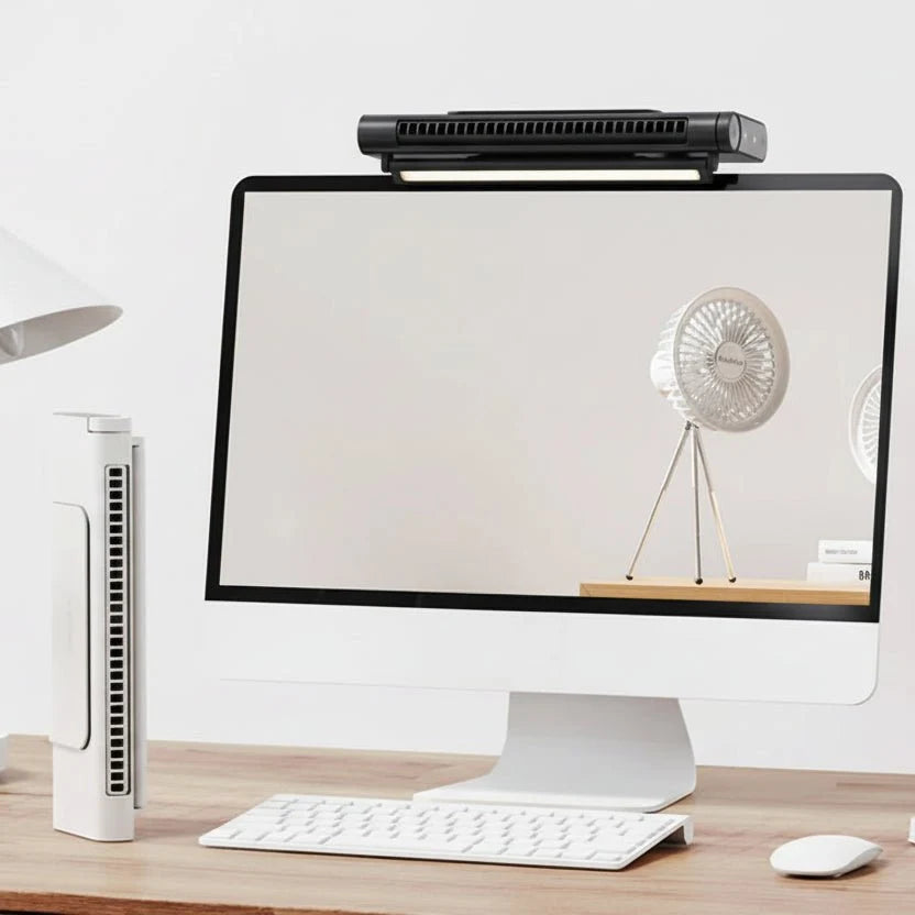 Desktop Fan | Bladeless & USB-Powered | Adjustable Airflow & Light