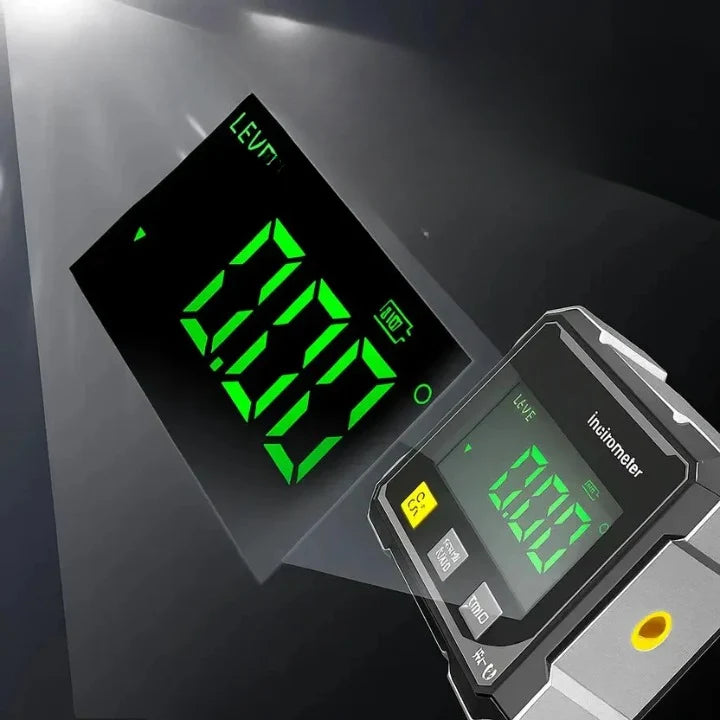 Digital Angle Meter | Laser Line & 4-Sided Magnetic Base | ±0.2° Accuracy