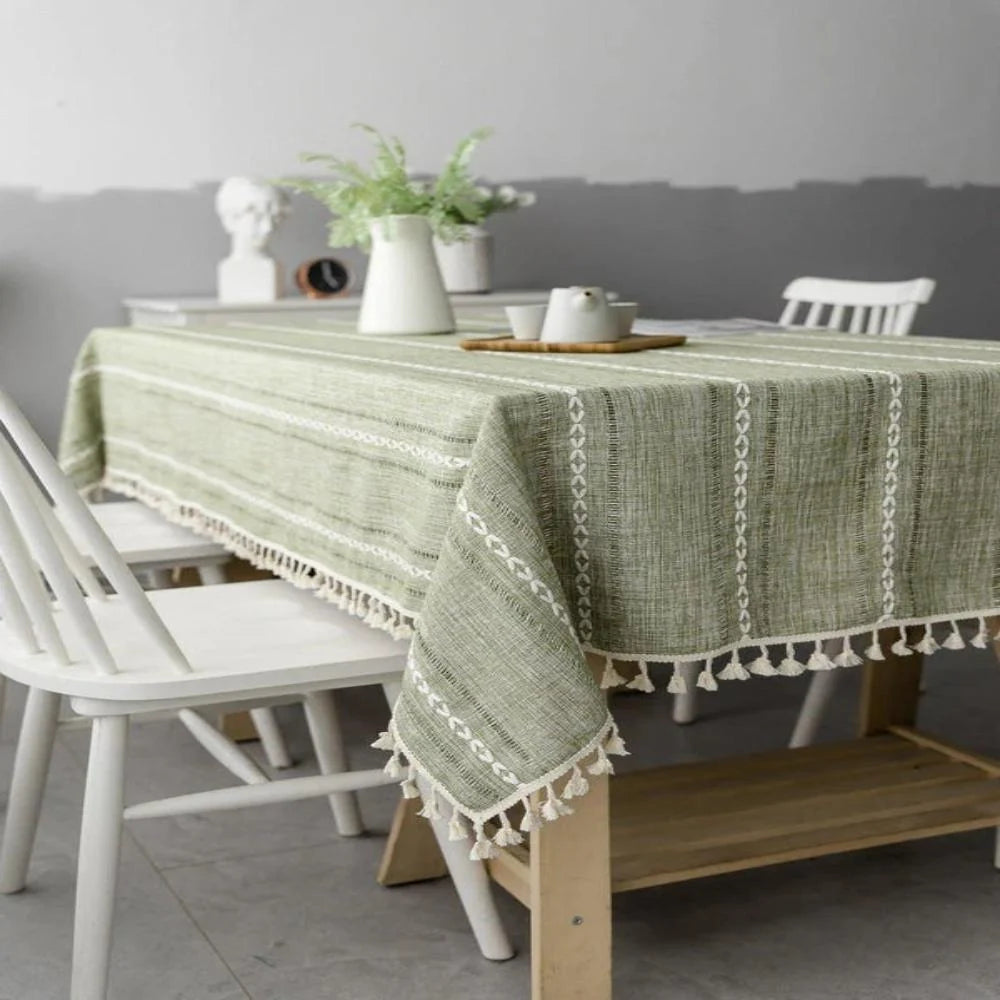 Dining Tablecloth | Cotton-Linen Blend & Machine-Washable
