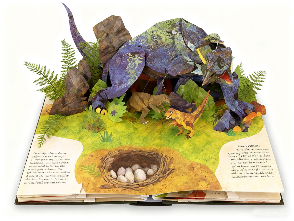 Dinosaur Pop-Up Book | Interactive 3D & Educational