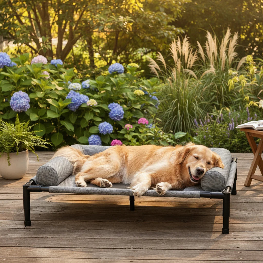 Dog Bed | Elevated & Breathable Mesh | Indoor & Outdoor Use