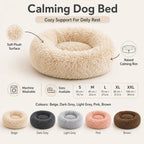 Dog Bed | Plush Calming & Machine Washable