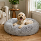 Dog Bed | Plush Calming & Machine Washable