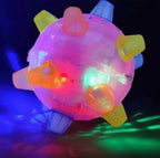Dog Toy | Interactive Jumping LED & Sound | Food-Grade Rubber