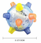 Dog Toy | Interactive Jumping LED & Sound | Food-Grade Rubber